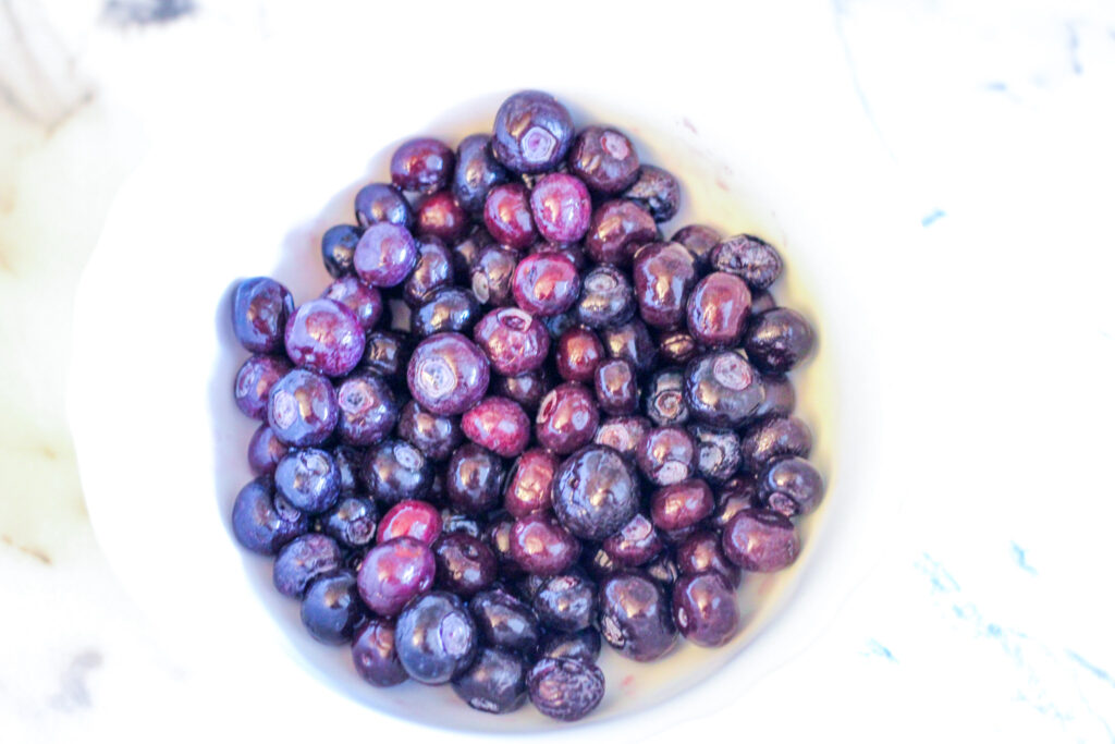 Blueberries on white background. 
